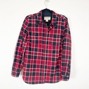 Pendleton x Duluth‎ Trading Co Men's M Red Wool Plaid Button Up Shirt Gorpcore